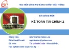 Bài giảng môn Kế toán tài chính 2