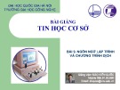 Bài giảng Tin học cơ sở: Bài 9 - Đào Kiến Quốc (tt)