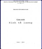 Giáo trình Kinh tế lượng (Giáo trình đào tạo từ xa): Phần 1