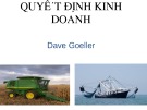 Bài giảng Quyết định kinh doanh