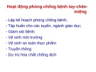 Bài giảng Hoạt động phòng chống bệnh tay - chân - miệng