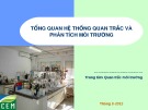 Bài giảng Tổng quan hệ thống quan trắc và phân tích môi trường