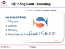 Bài thuyết trình: Hệ thống Gami - Elearning