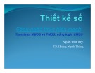 Bài giảng Thiết kế số: Chương 4 (Phần 4) - TS. Hoàng Mạnh Thắng