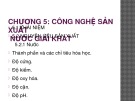 Bài giảng Công nghệ sản xuất đồ uống: Chương 5 - ThS. Nguyễn Ngọc Thuần