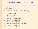 Bài giảng CAD/CAM/CNC: Bài 2 - ĐH Bách khoa TP. HCM