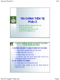 Bài giảng Tài chính tiền tệ: Phần 2 - ThS. Nguyễn Thị Kim Liên