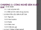 Bài giảng Công nghệ sản xuất đồ uống: Chương 3 - ThS. Nguyễn Ngọc Thuần