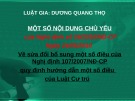 Bài giảng Một số nội dung chủ yếu của Nghị định số 56/2010/NĐ-CP ngày 24/05/2010  - Dương Quang Thọ