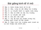 Bài giảng Kinh tế Vi mô: Bài 1 - Giới thiệu Kinh tế Vi mô - Nguyễn Hoài Bảo