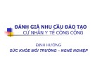 Đánh giá nhu cầu đào tạo cử nhân y tế công cộng