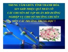 Bài giảng Chuyên đề 1: Những vấn đề chung về quản lý tổ chuyên môn trong trường Trung học