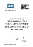 Thông tin chuyên đề: Giảm khoảng cách chênh lệch thu nhập