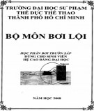 Bài giảng Học phần Bơi trườn sấp dùng cho sinh viên hệ đại học- cao đẳng: Phần 2