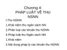 Bài giảng Chương 4: Pháp luật về thu NSNN