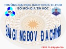 Bài giảng Đo vẽ địa chính