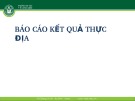 Báo cáo kết quả thực địa dự án: An toàn Đà Nẵng