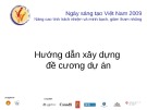 Bài giảng Hướng dẫn xây dựng đề cương dự án