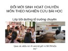 Bài giảng Đổi mới sinh hoạt chuyên môn theo nghiên cứu bài học