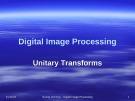 Digital Image Processing: Unitary Transforms - Duong Anh Duc