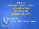 Bài giảng Phương pháp luận nghiên cứu