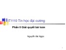 Bài giảng Tin học đại cương: Phần 2 (Chương 1) - TS.Nguyễn Bá Ngọc