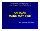 Bài giảng An toàn mạng máy tính: Bài 2A - ThS. Tô Nguyễn Nhật Quang