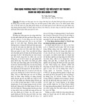 Ứng dụng phương pháp lý thuyết tập mờ (Fuzzy Set Theory) đánh giá hiệu quả quản lý tưới - TS. Trần Chí Trung