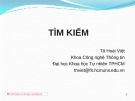 Bài giảng Tìm Kiếm - Tô Hoài Việt