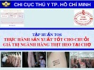 Bài giảng Tập huấn TOS thực hành sản xuất tốt cho chuỗi giá trị ngành hàng thịt heo tại chợ