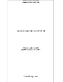 Kế hoạch thực hiện chuyên đề tổ: Khoa học xã hội - Trường THCS Long Cốc (Năm học 2014-2015)