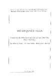 Hồ sơ quyết toán công trình: Nhà điều hành sản xuất tại trạm 220kV Mai Động - Giai đoạn 1