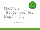 Bài giảng Tổ chức công tác khuyến nông: Chương 3 - Nguyễn Thị Minh Thu