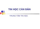 Bài giảng Tin học căn bản: Phần 1 Chương 1 - KS. Lê Thanh Trúc