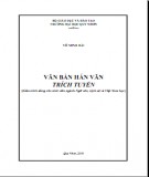 Giáo trình Văn bản Hán văn trích tuyển: Phần 2