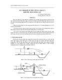 Xác định hệ số tiêu tối ưu cho lúa khi tiêu bằng động lực - TS. Dương Thanh Lượng