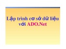 Bài giảng Lập trình cơ sở dữ liệu với ADO.Net