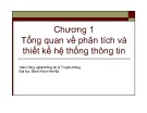 Bài giảng Hệ thống thông tin - Chương 1: Tổng quan về phân tích và thiết kế hệ thống thông tin