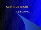 Bài giảng Quản lý dự án phần mềm: Bài 5 - Thạc Bình Cường