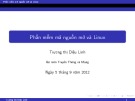 Bài giảng Phần mềm mã nguồn mở và Linux - Trương Thị Diệu Linh