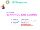 Bài giảng môn Sinh học đại cương: Chương 4+5 - TS. Đồng Huy Giới