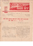 Toán học và tuổi trẻ Số 106 (1/1979)