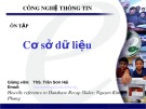 Bài giảng Ôn tập Cơ sở dữ liệu - ThS. Trần Sơn Hải