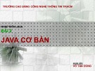 Bài giảng Nhập môn Java: Bài 2 – Võ Tấn Dũng