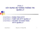 Bài giảng Phần 2: Xây dựng hệ thống thông tin quản lý