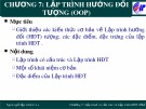 Bài giảng Chương 7: Lập trình hướng đối tượng (OOP)