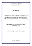 Tóm tắt Luận án tiến sĩ Kỹ thuật: Nghiên cứu thiết kế chế tạo động cơ sử dụng hai nhiên liệu Biogas/Diesel trên cơ sở động cơ một xi lanh tĩnh tại