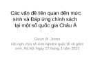 Báo cáo Các vấn đề liên quan đến mức sinh và đáp ứng chính sách tại một số quốc gia châu Á - Gavin W. Jones