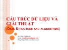 Bài giảng Cấu trúc dữ liệu và giải thuật: Chương 1 - Châu Thị Bảo Hà