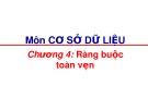 Bài giảng Cơ sở dữ liệu: Chương 4 - ThS. Hồ Đắc Quán